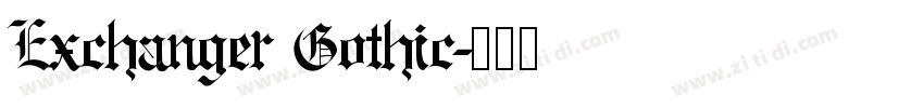 Exchanger Gothic字体转换
